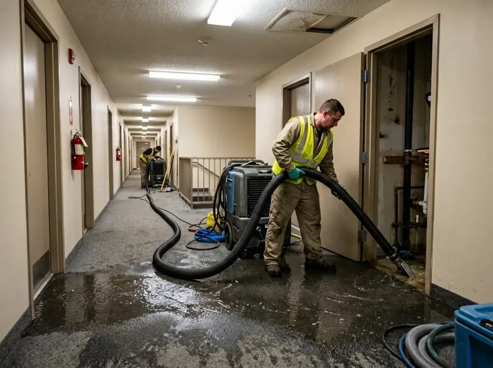 multi-unit-apartment-hallway-f-005 — frequently asked questions, Emergency Burst Pipe Water Extraction & Removal in West Gro…